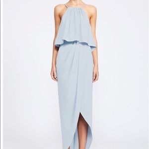 Shona Joy Core Frill Dress sz 4 powder blue